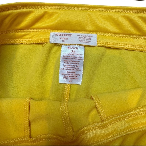 Y2K No Boundaries Blokette Yellow Sporty Mini Skirt Size XS - Picture 3 of 5